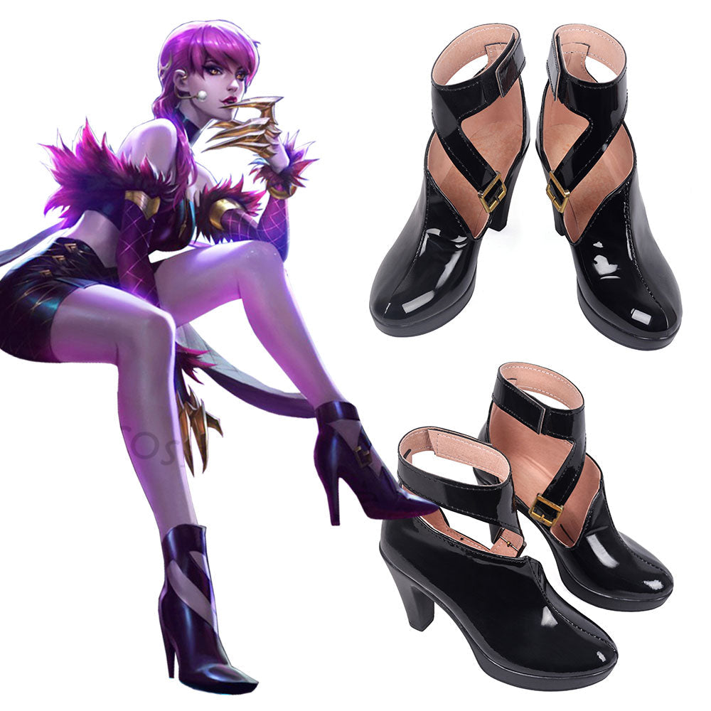 League Of Legends LOL K/DA Evelynn Black Cosplay Shoes Shoes/Boots - Tophatter Daily Deals